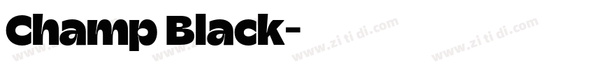 Champ Black字体转换